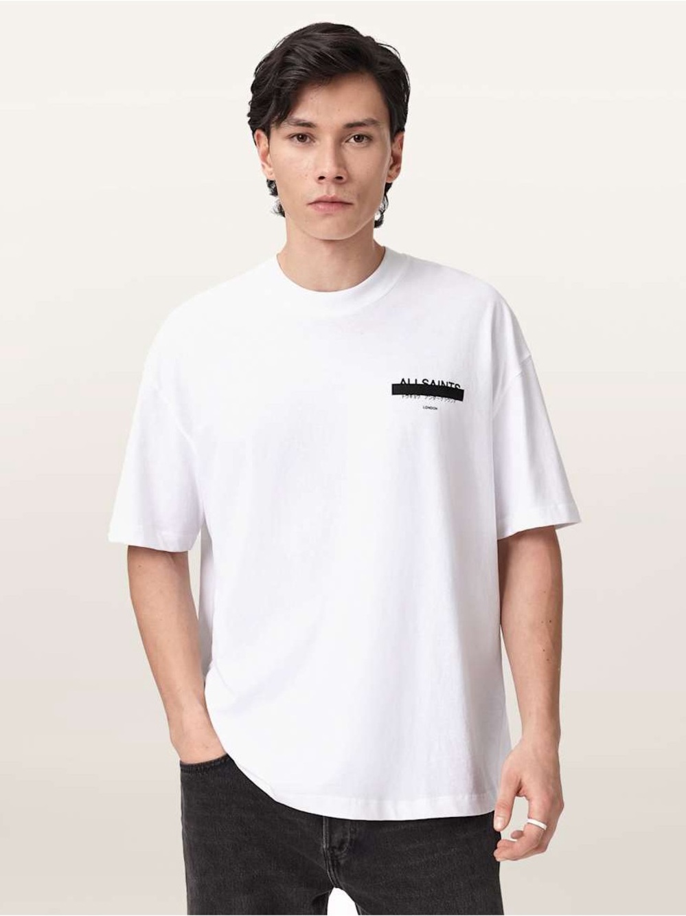 ALLSAINTS London White Graphic T-Shirt Men's Size Medium